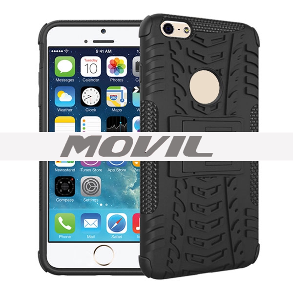 NP-1902 2 en 1 funda para iPhone 6 plus con soporte-7